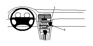 Fixation voiture Proclip  Brodit Lexus ES Series Réf 852387