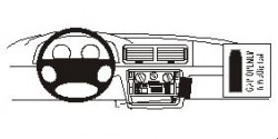 Fixation voiture Proclip Brodit Volkswagen Passat PAS pour les modèles avec CD original. Réf 852404