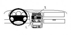 Fixation voiture Proclip  Brodit Mazda 323 Réf 852417