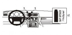 Fixation voiture Proclip  Brodit Volvo C70 Réf 852426