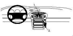 Fixation voiture Proclip  Brodit Porsche 911 Réf 852428