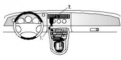 Fixation voiture Proclip  Brodit Jaguar XK8 / XKR Réf 852429