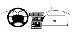 Fixation voiture Proclip  Brodit Opel Sintra Réf 852466