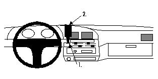 Fixation voiture Proclip  Brodit Toyota 4Runner Réf 852482