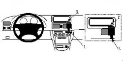 Fixation voiture Proclip  Brodit Toyota Corolla Réf 852492