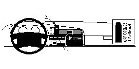 Fixation voiture Proclip  Brodit Hyundai H 100 Réf 852499