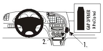 Fixation voiture Proclip  Brodit Citroen Xsara Réf 852512