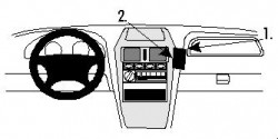 Fixation voiture Proclip  Brodit Daewoo Korando Réf 852527