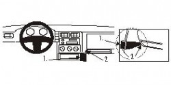 Fixation voiture Proclip  Brodit Seat Cordoba  Uniquement pour le modèle de Sedan. Réf 852530