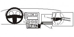 Fixation voiture Proclip  Brodit Volkswagen Caddy Van/Combi  Uniquement pour le modèle de Sedan. Réf 852531