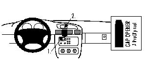 Fixation voiture Proclip  Brodit Pontiac Grand Prix Réf 852559