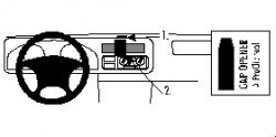 Fixation voiture Proclip  Brodit Nissan Frontier Réf 852569