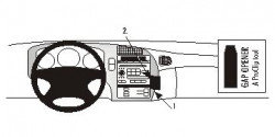 Fixation voiture Proclip  Brodit Saab 9-5 Réf 852593