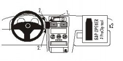 Fixation voiture Proclip  Brodit Opel Astra Réf 852597