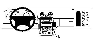 Fixation voiture Proclip  Brodit Mazda Miata Réf 852610