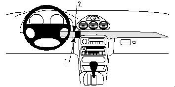 Fixation voiture Proclip  Brodit Chrysler 300M Réf 852615