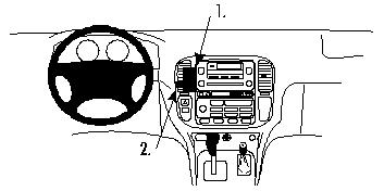 Fixation voiture Proclip  Brodit Lexus LX Series Réf 852663