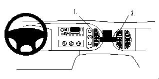 Fixation voiture Proclip  Brodit Dodge Ram Van/Wagon Réf 852665