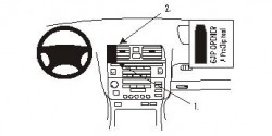 Fixation voiture Proclip  Brodit Lexus LS Series  PAS pour tableau de bord avec le navigateur. Réf 852666