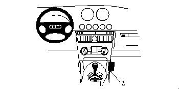 Fixation voiture Proclip  Brodit Audi TT Réf 852676