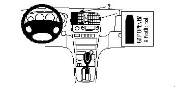 Fixation voiture Proclip  Brodit Hyundai Sonata Réf 852677