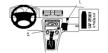 Fixation voiture Proclip  Brodit Skoda Octavia I Réf 852684