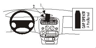 Fixation voiture Proclip  Brodit Chrysler Neon Réf 852704