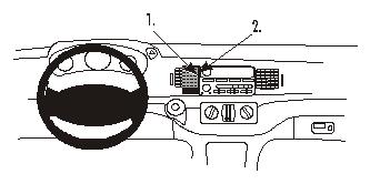 Fixation voiture Proclip  Brodit Chevrolet Impala Réf 852710