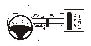 Fixation voiture Proclip  Brodit Lotus Elise S1 Réf 852723