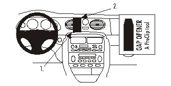 Fixation voiture Proclip  Brodit MG ZT Réf 852725