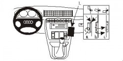 Fixation voiture Proclip  Brodit Audi A4 Avant Réf 852728