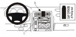 Fixation voiture Proclip  Brodit Toyota LandCruiser 90 Réf 852749