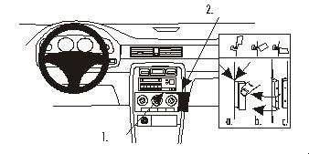 Fixation voiture Proclip  Brodit MG ZS Réf 852784