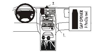 Fixation voiture Proclip  Brodit Nissan Terrano II Réf 852794