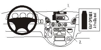 Fixation voiture Proclip  Brodit Mercedes Benz Sprinter  UNIQUEMENT pour changement de vitesse manuel. Réf 852796