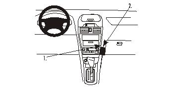 Fixation voiture Proclip  Brodit Nissan Maxima Réf 852811