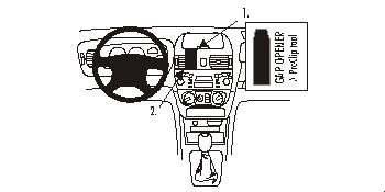 Fixation voiture Proclip  Brodit Nissan Almera Réf 852823