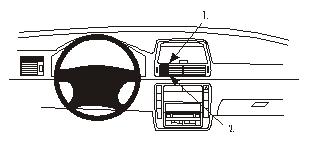 Fixation voiture Proclip  Brodit Seat Alhambra Réf 852835