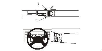 Fixation voiture Proclip  Brodit Volvo FL6 Réf 852858