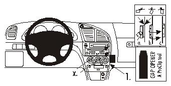 Fixation voiture Proclip  Brodit Citroen Xsara Réf 852868