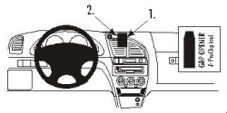 Fixation voiture Proclip  Brodit Citroen Xsara Réf 852869