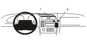 Fixation voiture Proclip  Brodit Toyota Avalon Réf 852883