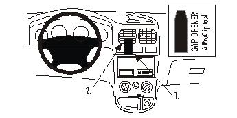 Fixation voiture Proclip  Brodit Kia Rio Réf 852914