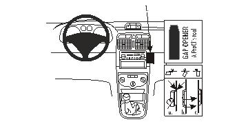 Fixation voiture Proclip  Brodit Peugeot 307 Réf 852921