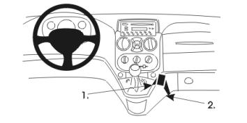 Fixation voiture Proclip  Brodit Fiat Doble Réf 852931