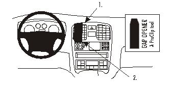 Fixation voiture Proclip  Brodit Kia Magentis Réf 852937