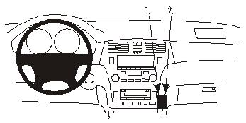 Fixation voiture Proclip  Brodit Lexus ES Series Réf 852956