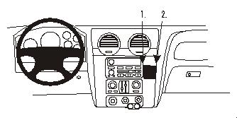 Fixation voiture Proclip  Brodit GMC Envoy Réf 852976