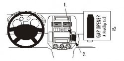 Fixation voiture Proclip  Brodit Volkswagen Polo  Va bloquer le porte-gobelet. Réf 853029