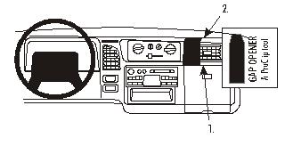 Fixation voiture Proclip  Brodit Fuso Canter Réf 853035